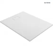 Brodzik z konglomeratu Oltens Bergytan 120x80cm - prostokątny, RockSurface, biały 15104000